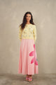 Pleated Maxi Floral Skirt