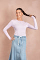Henley Neck Soft Rib Tee