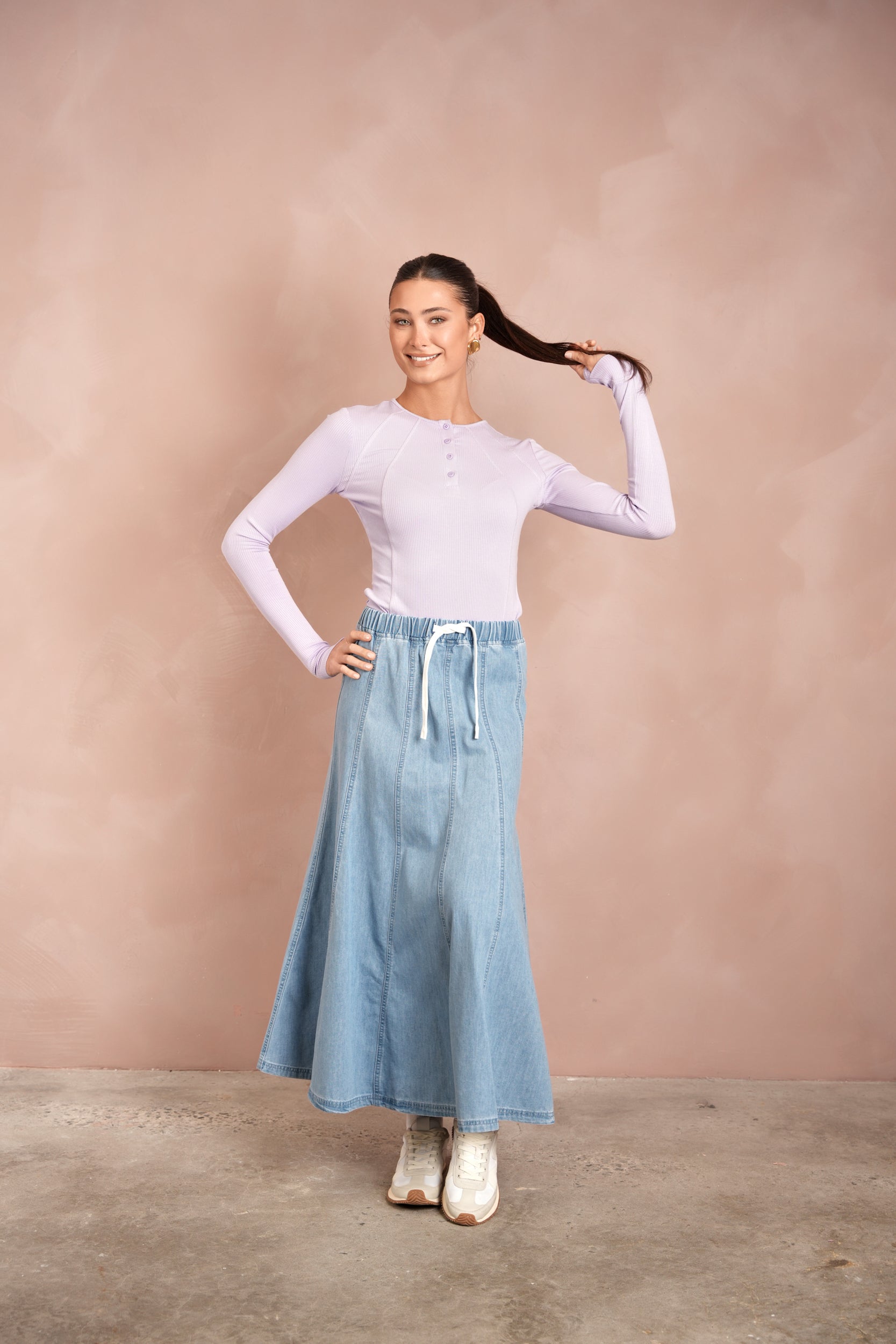 Tencel Panel Skirt