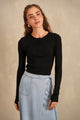 Henley Neck Soft Rib Tee