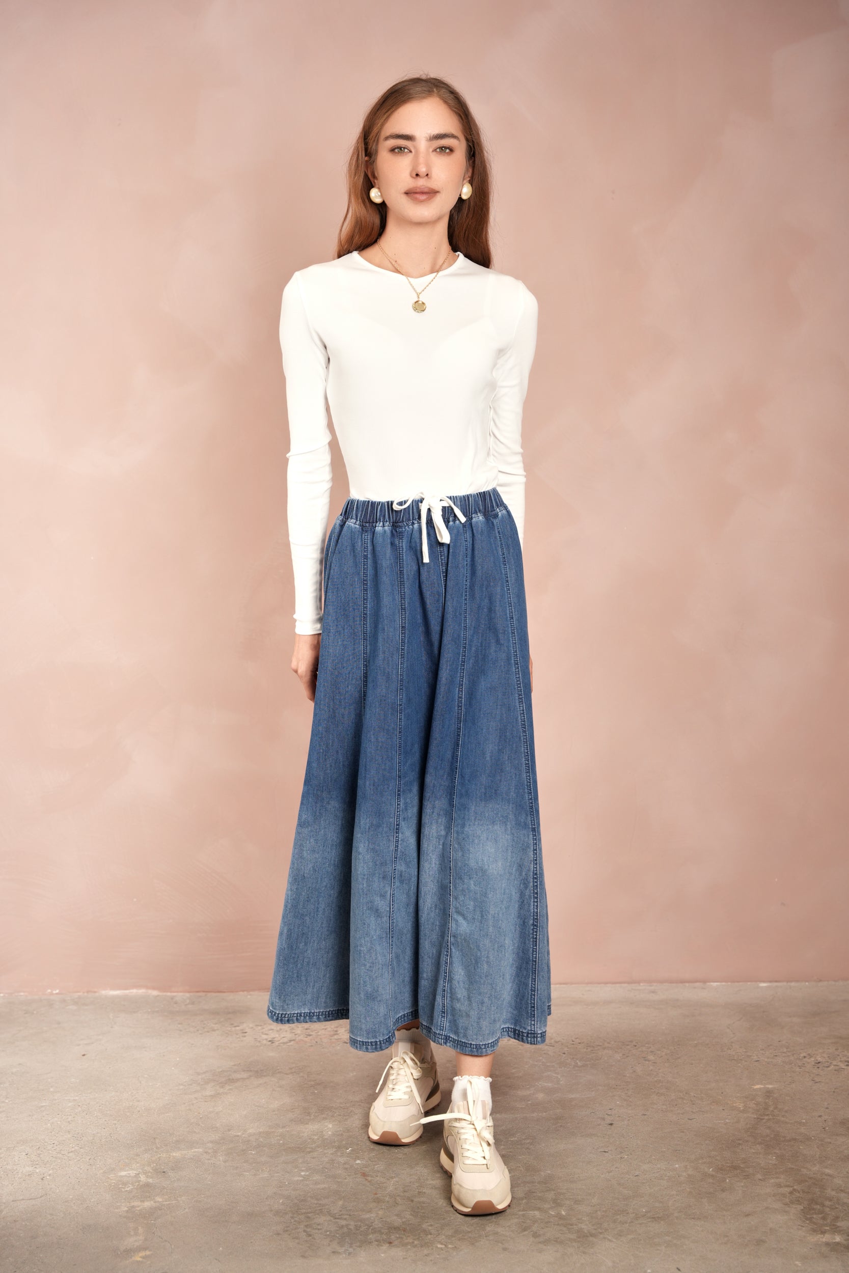 Tencel Panel Skirt