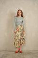 High-Low Ruched Skirt