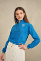 High Neck Zipper Sweatshirt