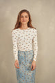 Henley Print Top