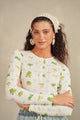 Henley Print Top