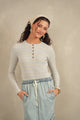 Striped Rib Henley Tee