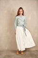 Tencel Denim Wrap Top