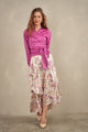 Pleated Overlap Skirt