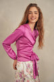 Satin Wrap Top