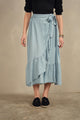Mock Wrap Tencel Skirt