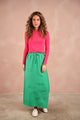 Flower Embroidered Skirt
