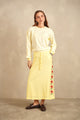 Flower Embroidered Skirt