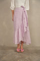Mock Wrap Frilled Skirt