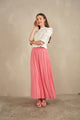 Chiffon Pleated Maxi Skirt