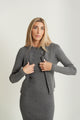Wide Rib Knit Cardigan