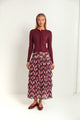 Tier Crinkle Pleat Skirt