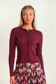 Wide Rib Knit Cardigan