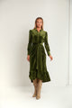 Velour Tie Front Dress