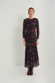 Ruched Mesh Dress