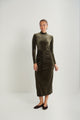 Mock Velour Dress