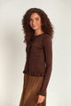 Fitted Cardigan w/ Button Opening