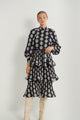 Layered Pleated Midi Dress