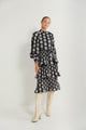Layered Pleated Midi Dress