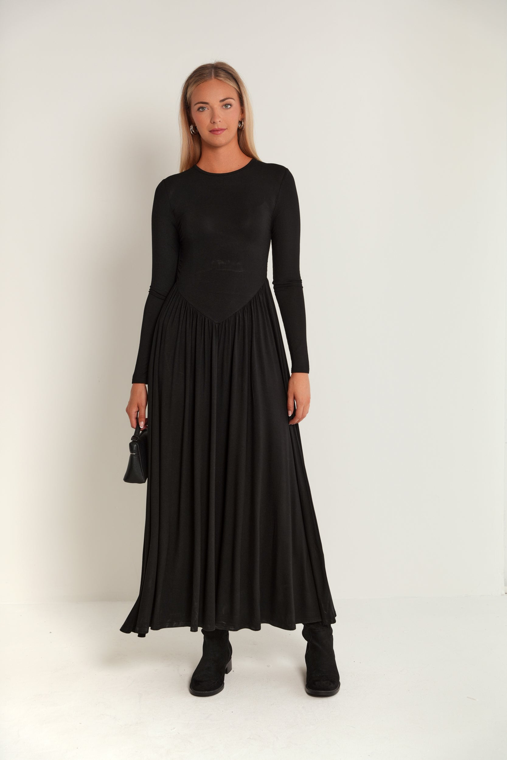 Soft V Waist Dress –