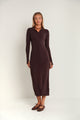 Knit Rib Button Dress