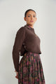 Cropped Side Button Sweater