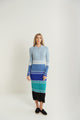 Front Open Striped Dress