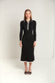 The Shev Polo Ribbed Trim Dress