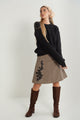 Tweed Applique Skirt