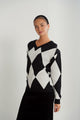 Argyle Oversized Sweater
