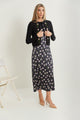 Printed Round Neck Slip Dress