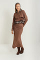 Suede Slip Skirt