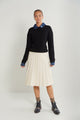 Knit Pleated Skirt 25"