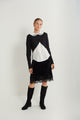 Velour Lace A-Line Skirt