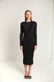 Wide Rib Knit Sleeveless Dress
