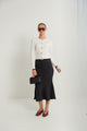 Cropped Cardigan w/ Contrast