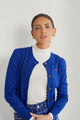 Cropped Cardigan w/ Contrast