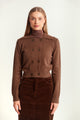 Wide Collar Cropped Cardigan