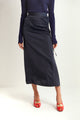 Satin Side Ruching Skirt