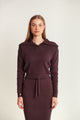 Rib Knit Button High Neck Sweater