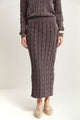 Cable Knit Wash Skirt