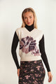 Printed Floral Knit Vest