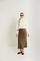 Suede Slip Skirt