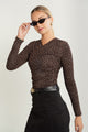 Mesh Rouched Top