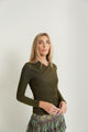 Mesh Rouched Top