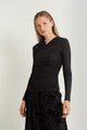 Mesh Rouched Top